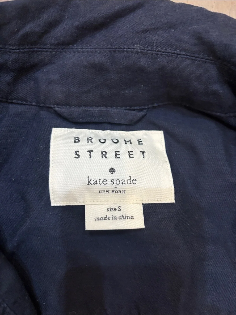 Kate Spade Navy Cotton Jacket